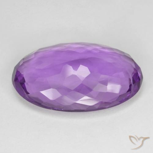 Améthyste Violet intense naturelle ovale, 15.10 ct, VVS-VS