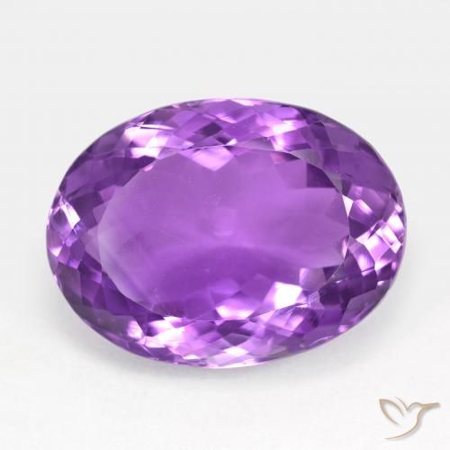 15.41ct Naturel Violet intense Améthyste, ovale, VS