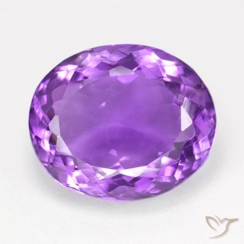 13.38ct Naturel Violet foncé Améthyste, ovale, VVS-VS