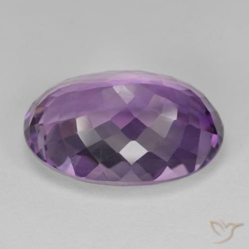 Améthyste Violet intense naturelle ovale, 14.30 ct, VS