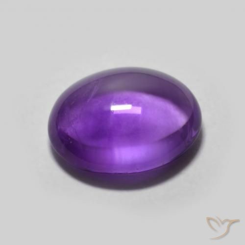 Améthyste Violet foncé naturelle ovale, 2.93 ct, Transparent