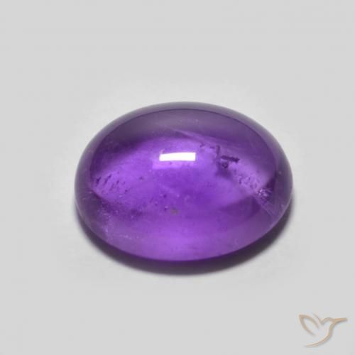 Améthyste Violet foncé naturelle ovale, 3.21 ct, Transparent