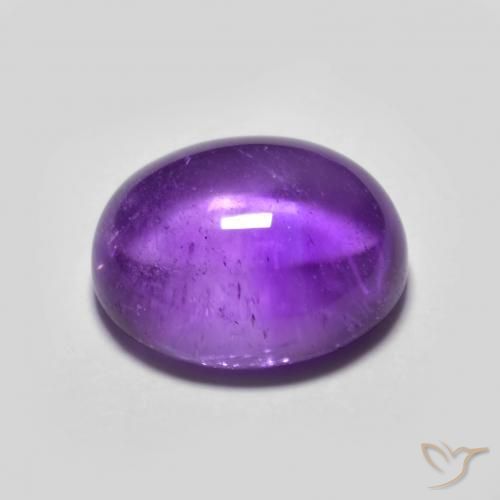 Améthyste Violet foncé naturelle ovale, 3.99 ct, Transparent