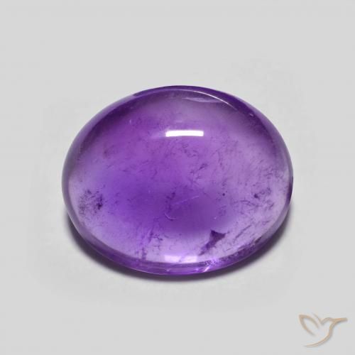 3.46ct Naturel Violet intense Améthyste, ovale, Transparent