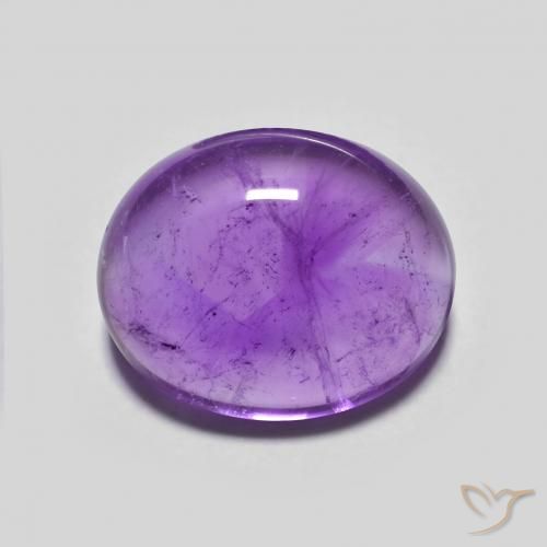 4.09ct Naturel Violet foncé Améthyste, ovale, Transparent