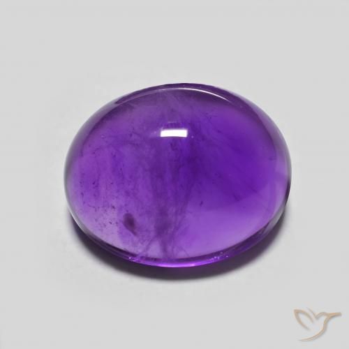 4.17ct Naturel Violet vif Améthyste, ovale, Transparent