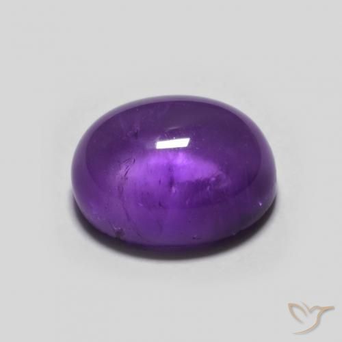 Améthyste Violet foncé naturelle ovale, 3.02 ct, Transparent