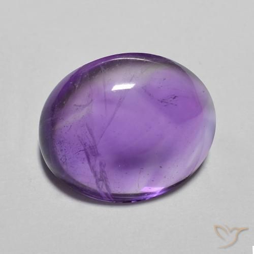 Améthyste Medium Light-Violet naturelle ovale, 3.60 ct, Transparent
