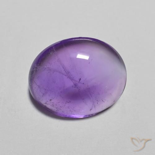 Améthyste Medium Light-Violet naturelle ovale, 2.51 ct, Transparent