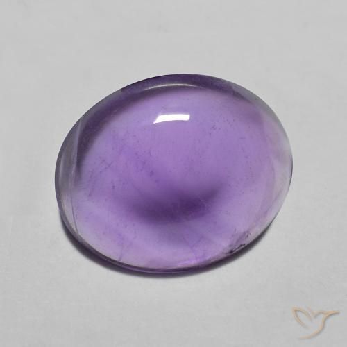 Améthyste Violet moyen naturelle ovale, 2.82 ct, Transparent