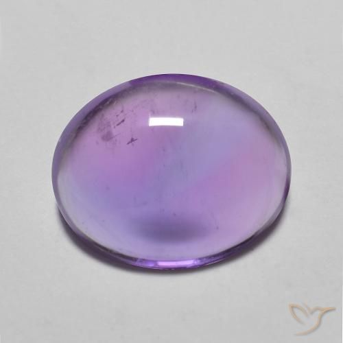 3.46ct Naturel Violet Rosâtre Améthyste, ovale, Transparent