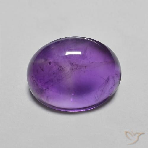 3.19ct Naturel Violet intense Améthyste, ovale, Transparent