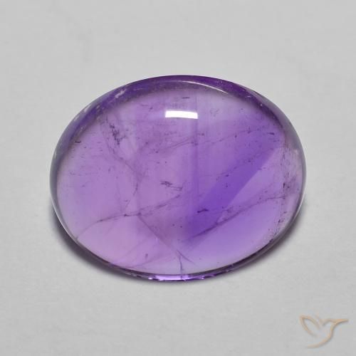3.71ct Naturel Violet vif Améthyste, ovale, Transparent