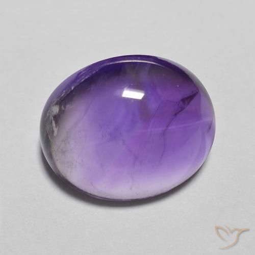 Améthyste Medium Light-Violet naturelle ovale, 4.22 ct, Transparent