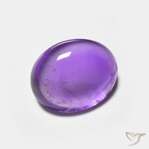 Améthyste Violet foncé naturelle ovale, 2.82 ct, Transparent