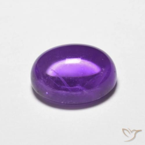 Améthyste Violet foncé naturelle ovale, 2.82 ct, Transparent