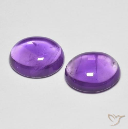 Shop natural 6.84ct Pourpre violacé moyen Améthyste gems, ovale, from Brésil at GemSelect. In stock, global shipping!
