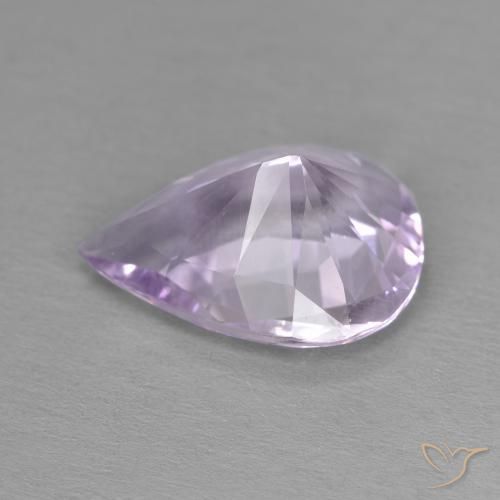 Améthyste Violet clair naturelle En forme de poire, 3.36 ct, VVS