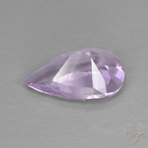 Améthyste Violet Iris naturelle En forme de poire, 3.27 ct, VVS