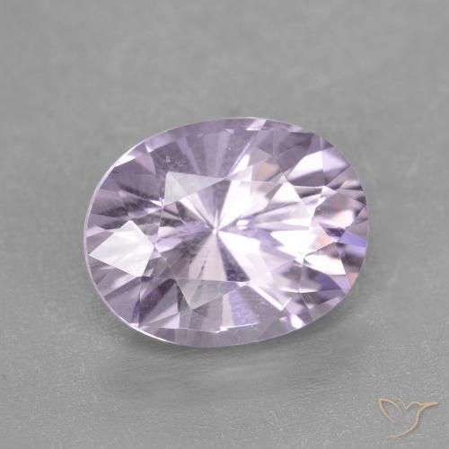 Améthyste Violet clair naturelle ovale, 2.82 ct, VVS