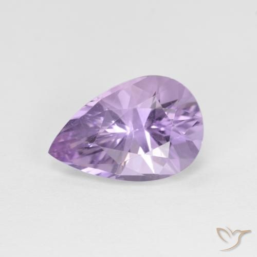 2.35ct Naturel Violet iris léger Améthyste, En forme de poire, VVS
