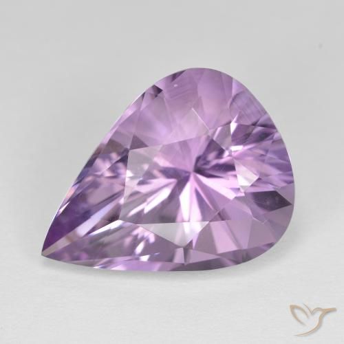 8.26ct Naturel Violet Iris Améthyste, En forme de poire, VVS