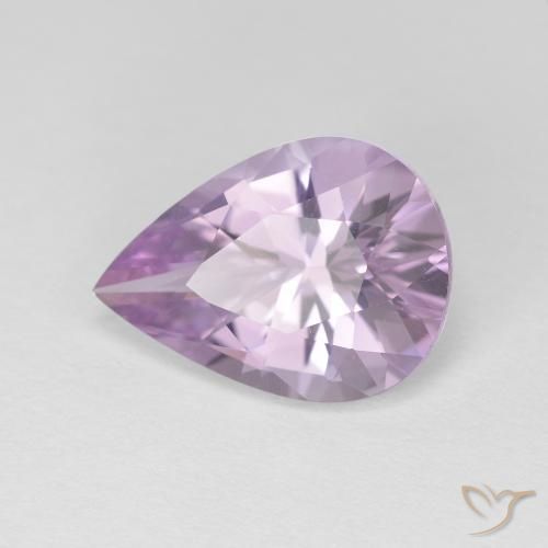 Améthyste Violet moyen naturelle En forme de poire, 2.65 ct, VVS