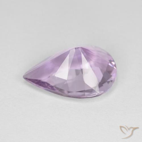 Améthyste Violet moyen naturelle En forme de poire, 2.65 ct, VVS