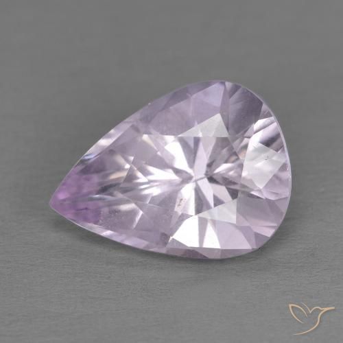 3.27ct Naturel Violet iris léger Améthyste, En forme de poire, VS