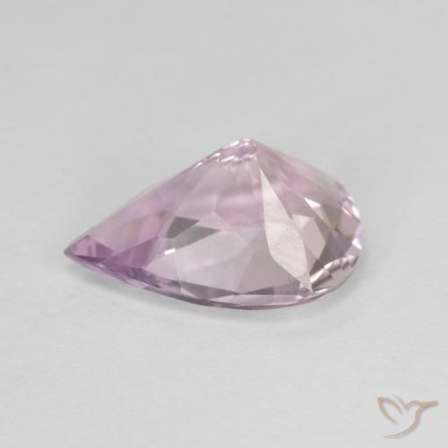 Améthyste Violet grisâtre léger naturelle En forme de poire, 2.64 ct, VVS