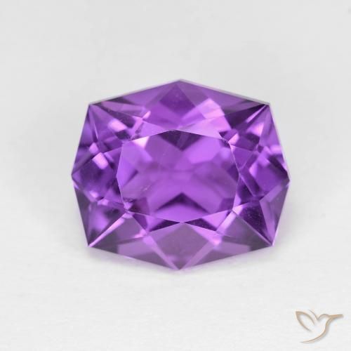 4.36ct Naturel Violet moyen Améthyste, Fantaisie, VVS-VS