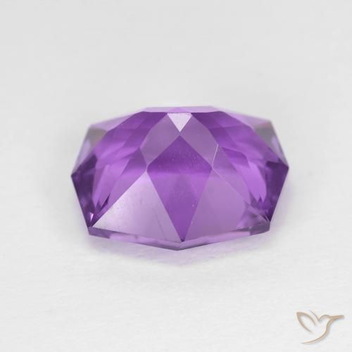 Améthyste Violet moyen naturelle Fantaisie, 4.36 ct, VVS-VS