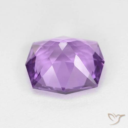 Améthyste Pourpre violacé moyen naturelle Fantaisie, 3.50 ct, VVS