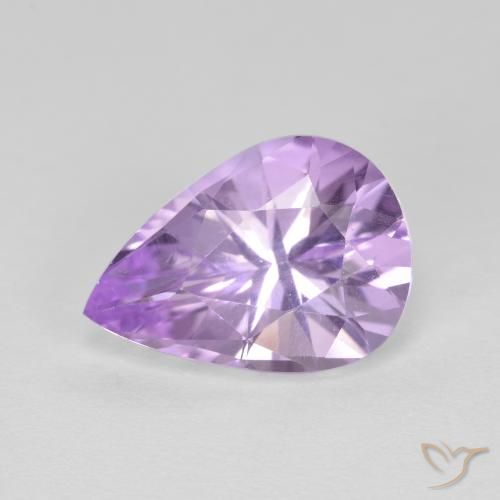 2.64ct Naturel Violet moyen Améthyste, En forme de poire, VVS