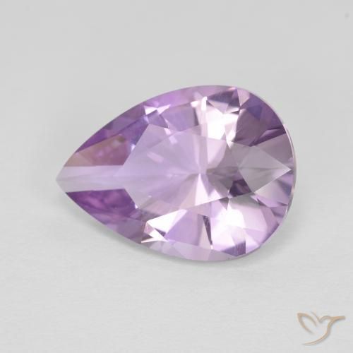 3.52ct Naturel Violet Iris Améthyste, En forme de poire, VVS-VS