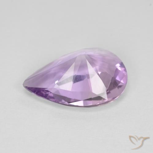 Améthyste Violet Iris naturelle En forme de poire, 3.52 ct, VVS-VS
