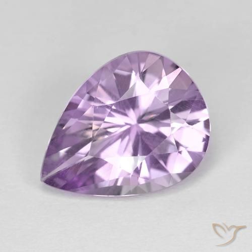 3.35ct Naturel Violet Iris Améthyste, En forme de poire, VVS