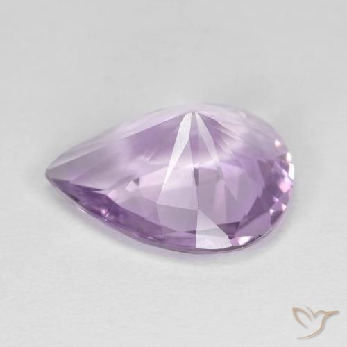 Améthyste Violet Iris naturelle En forme de poire, 3.35 ct, VVS