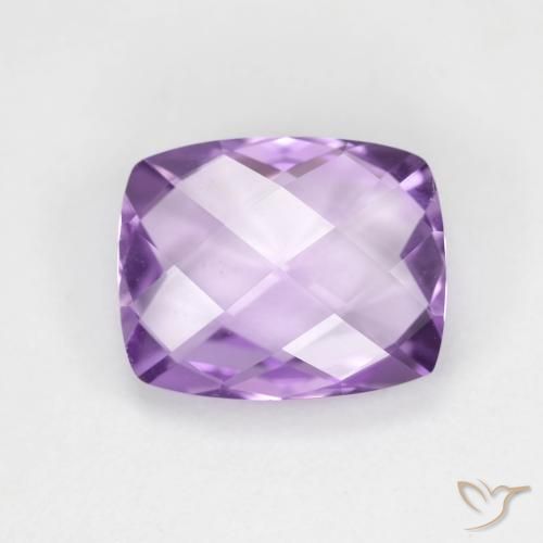 2.78ct Naturel Violet Rosâtre Améthyste, Coussin, VVS