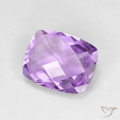 Améthyste Violet Rosâtre naturelle Coussin, 2.45 ct, VVS