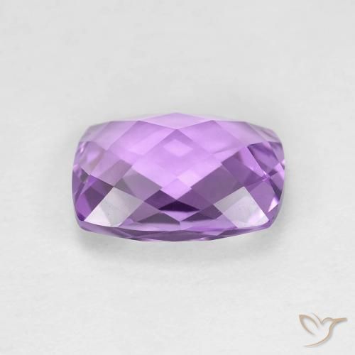 Améthyste Violet Rosâtre naturelle Coussin, 2.45 ct, VVS