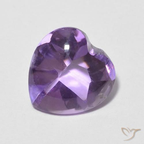 Améthyste Violet vif naturelle Cœur, 1.93 ct, Transparent