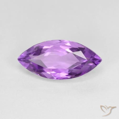 Améthyste Pourpre violacé profond naturelle Marquise, 3.20 ct, VVS-VS