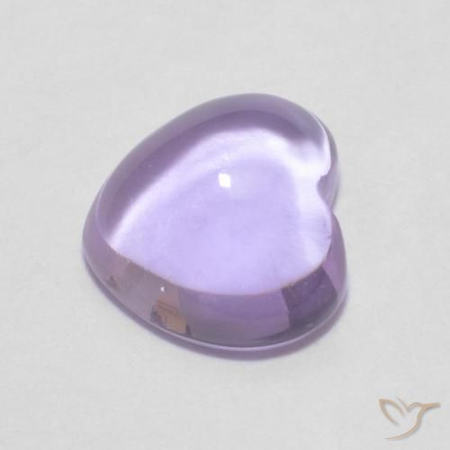 Améthyste Violet clair naturelle Cœur, 0.86 ct, Transparent