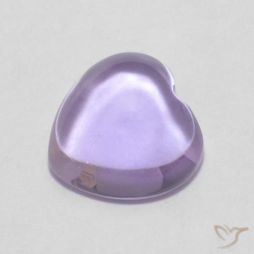Améthyste Violet clair naturelle Cœur, 0.86 ct, Transparent