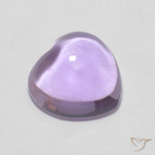 Améthyste Violet clair naturelle Cœur, 0.86 ct, Transparent