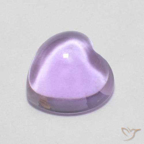Améthyste Violet clair naturelle Cœur, 0.86 ct, Transparent