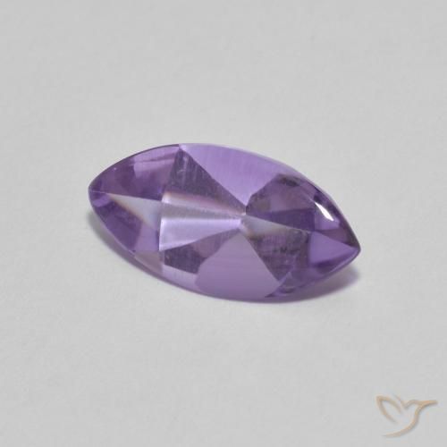 Améthyste Violet moyen naturelle Marquise, 1.57 ct, Transparent