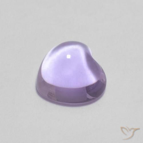 Améthyste Violet clair naturelle Cœur, 0.81 ct, Transparent