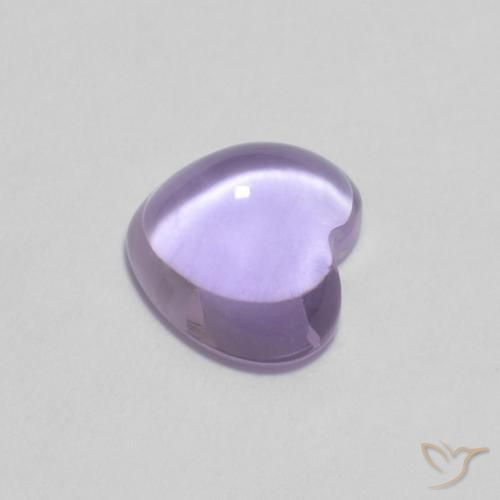 Améthyste Violet clair naturelle Cœur, 0.81 ct, Transparent